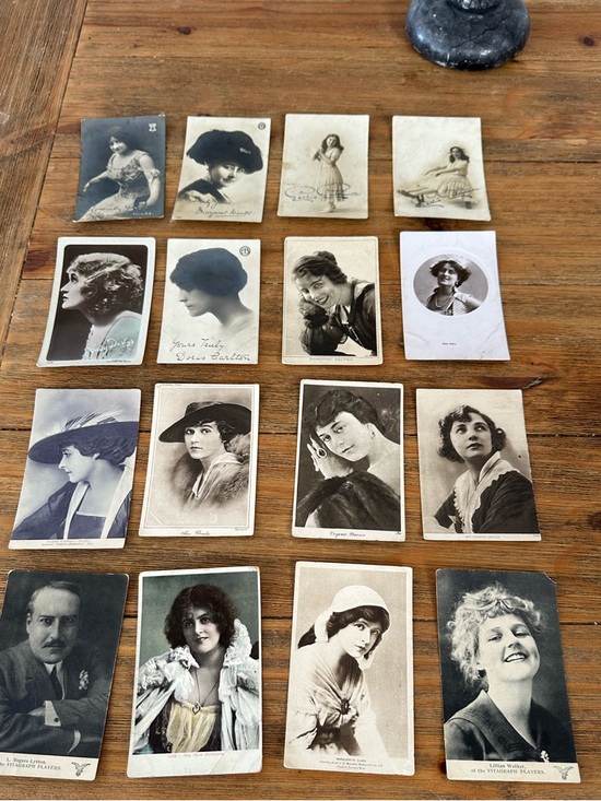 Antique Other - Antique Black & White Celebrity Photo Cards - Set of 16